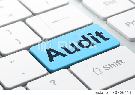 Finance concept: Audit on computer keyboard Finance concept: Audit on computer keyboard 30706413