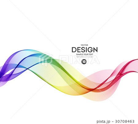 Abstract vector background, blue violet wavy 30708463