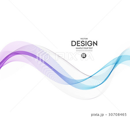 Abstract vector background, blue and purple wavy 30708465