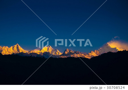 The majestic Kanchenjunga range ,Sikkim,India The majestic Kanchenjunga range ,Sikkim,India 30708524