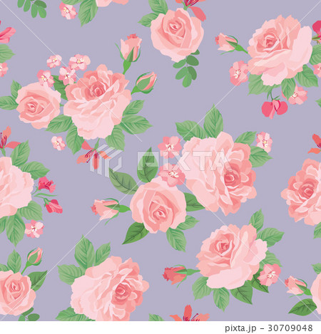 Floral garden seamless pattern. Flower background. 30709048