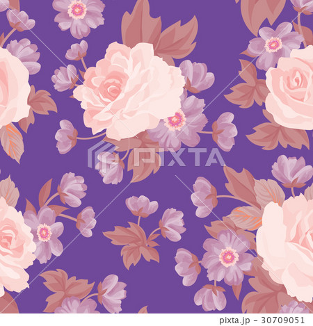 Floral garden seamless pattern. Flower background. Floral garden seamless pattern. Flower background. 30709051