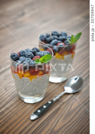 Pudding with chia seeds Pudding with chia seeds 30709947