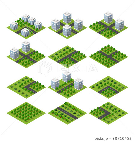 City quarter top view 30710452