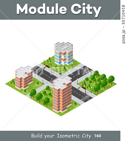City quarter top view 30710458