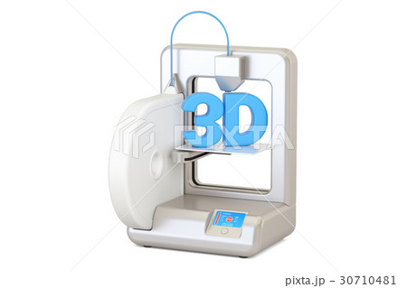 Modern 3D printer, 3D rendering Modern 3D printer, 3D rendering 30710481