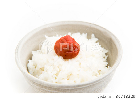umeboshi on rice 30713229