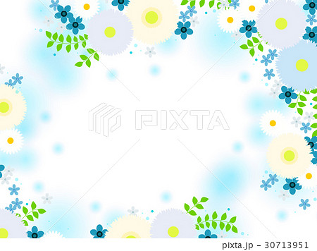 青い花のフレーム06 30713951