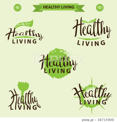 set of healthy living symbol concept set of healthy living symbol concept 30715900