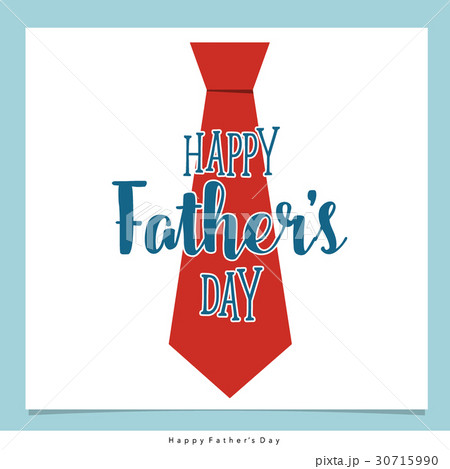 happy fathers day card design with big tie vector illustrationの