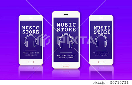 Music Audio Headphones Sign Symbol Music Audio Headphones Sign Symbol 30716731