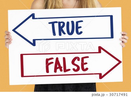 True False Choice Decision Word 30717491