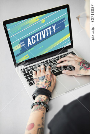 Activity leisure word digital graphic 30718887