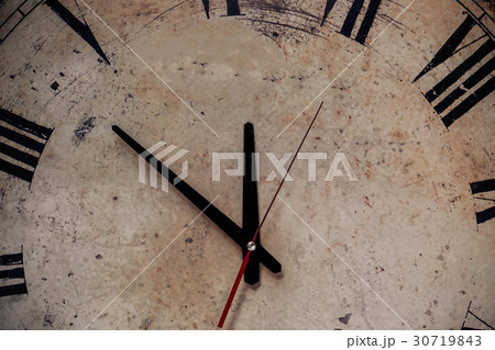 old clock and dusty. old clock and dusty. 30719843