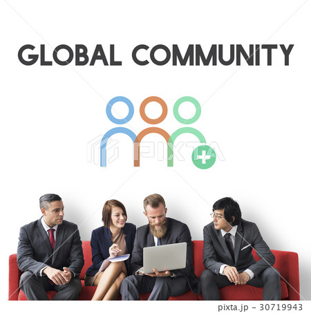 Community Cooperation Corporate People Graphic Word 30719943