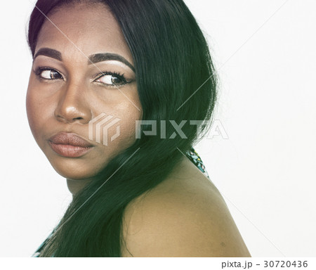 African Male Serious Face Expression Studio Portrait African Male Serious Face Expression Studio Portrait 30720436