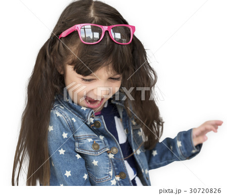 Little Girl Having Fun Portrait Little Girl Having Fun Portrait 30720826
