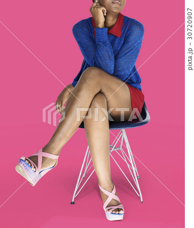 African Woman Confidence Self Esteem Studio Portrait 30720907