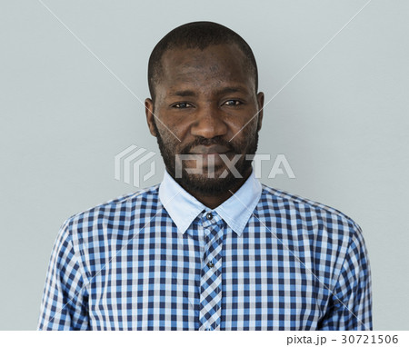 African man mustache studio portrait shoot 30721506