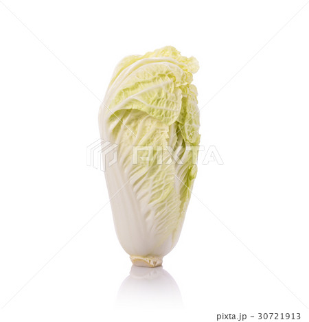 Fresh Chinese cabbage. Studio shot isolated on white Fresh Chinese cabbage. Studio shot isolated on white 30721913