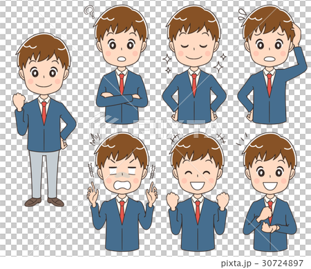 男高中生插圖(集·全身) 男高中生插圖(集·全身) 30724897