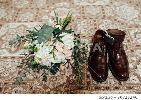 wedding bouquet with man shoes wedding bouquet with man shoes 30725246