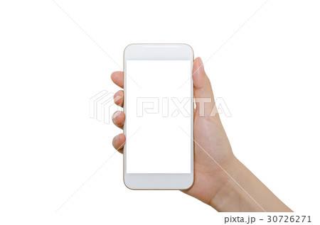 スマートフォンの空白画面／白 30726271