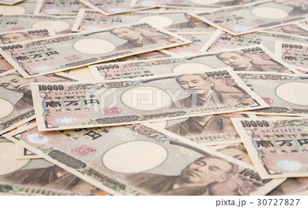 一万円札　紙幣　現金　一面 30727827