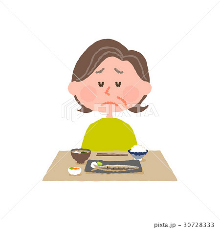 食欲がない高齢女性 30728333