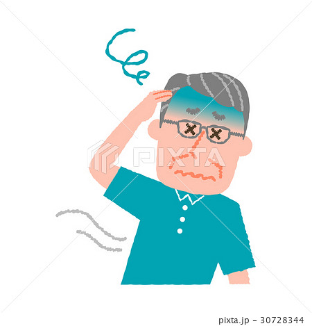 めまいを起こしている高齢男性 30728344