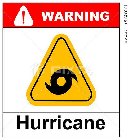 Hurricane Warning Sign Hurricane Warning Sign 30728374
