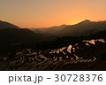 丸山千枚田　夕景 30728376