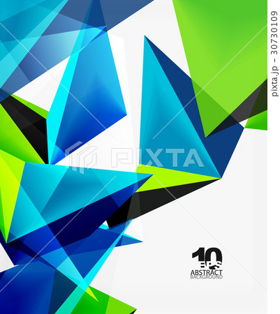 3d triangles geometric vector 30730109