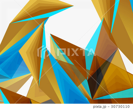 3d modern triangle low poly abstract geometric 30730110