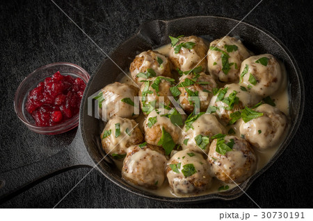 北欧風ミートボール  Swedish dish meatball 北欧風ミートボール  Swedish dish meatball 30730191