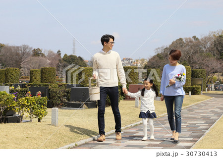 お墓参り 30730413