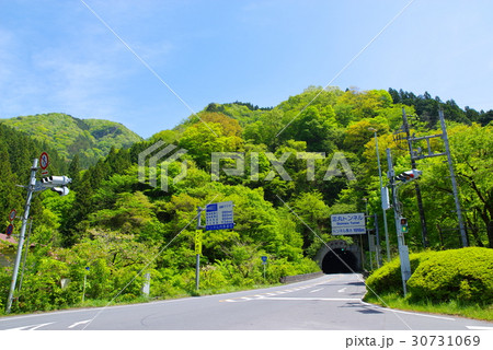 萌える新緑を貫くトンネルと青空 正丸トンネル 秩父路 b 萌える新緑を貫くトンネルと青空 正丸トンネル 秩父路 b 30731069