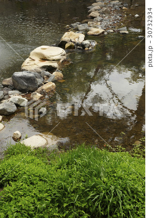 小川 梁山市 飛び石 30732934