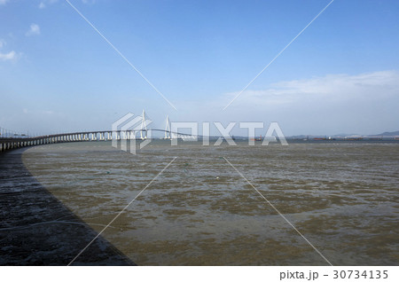干潟 橋 海 30734135