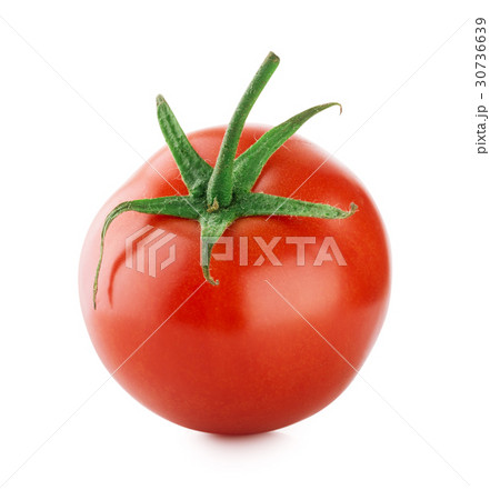 Ripe tomato with green handle 30736639