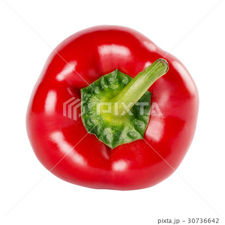 Red sweet a pepper shot from above Red sweet a pepper shot from above 30736642
