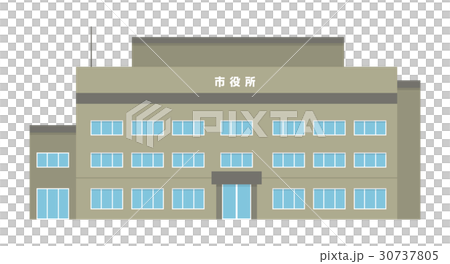 市役所 建物 シリーズ のイラスト素材 30737805 Pixta