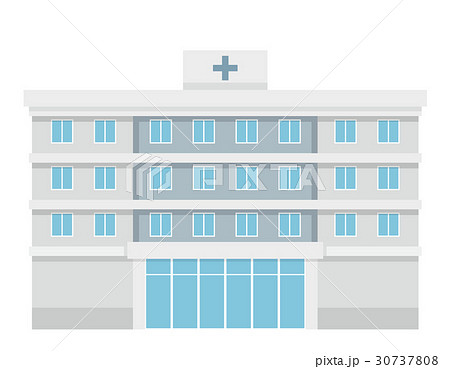 病院 建物 シリーズ のイラスト素材