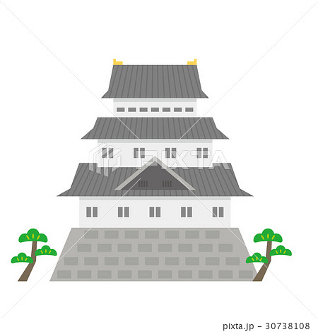 城 建物 シリーズ のイラスト素材