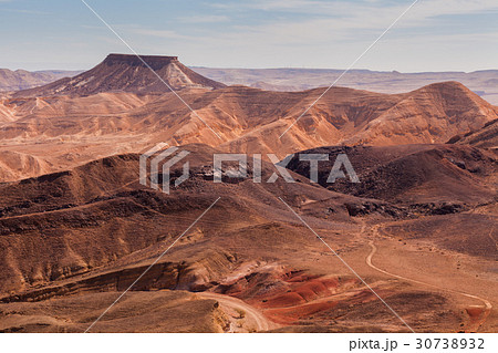 Sunset in the Negev desert. Makhtesh Ramon Crater 30738932