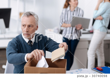 Confused man in years looking sideways Confused man in years looking sideways 30740098