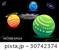 Digital Ball Galaxy Technology Background - Vector Digital Ball Galaxy Technology Background - Vector 30742374