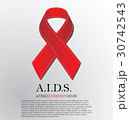 Red Aids ribbon 1 December. 30742543