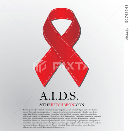 Red Aids ribbon 1 December. Red Aids ribbon 1 December. 30742543