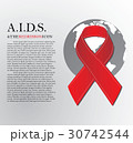Red Aids ribbon.World AIDS Day 1 December.  30742544